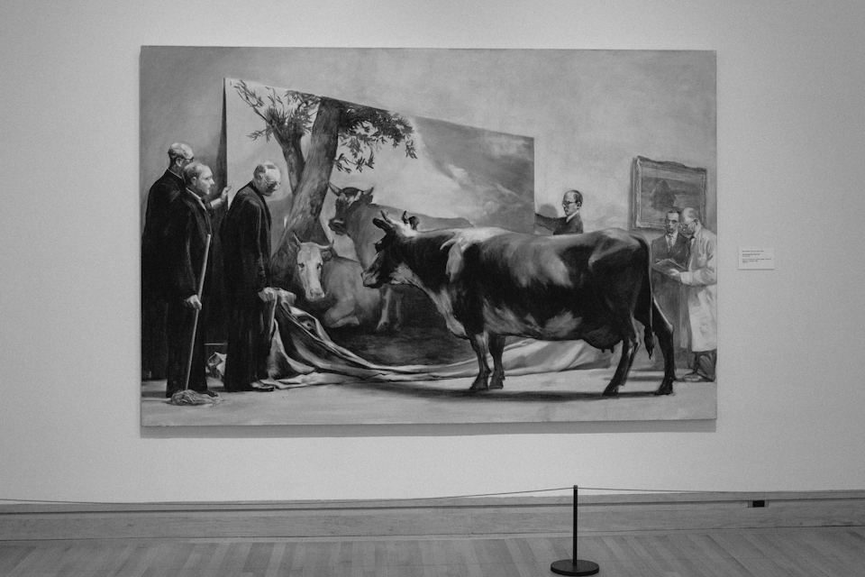 The Innocent Eye Test, painting by Mark Tansey (1981)